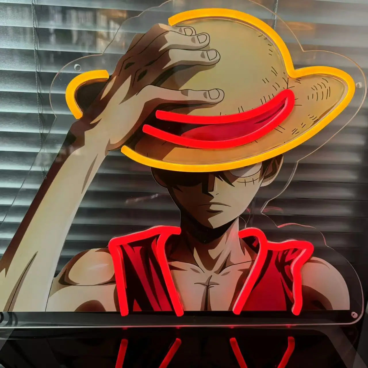 Neonowy Znak Luffy ONE PIECE
